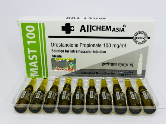 Mast 100, 1 амп, 100 мг/мл (AllChem Asia) Мастерон, Дростанолон Пропионат