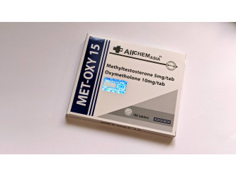MET-OXY 15, 50 таб, 15 мг/таб (AllChem Asia) Метилтестостерон + Оксиметолон