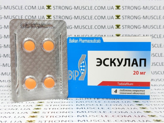 Esculap, 4 таб, 20 мг/таб Balkan | Пігулки для підвищення потенції