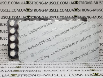 Liothyronine Sodium, 50 таб, 0,05 мг/таб Cygnus | Ліотиронін, т3