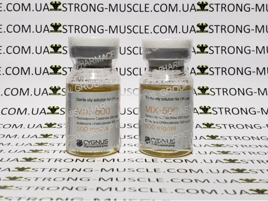 Mix-500, 10 мл, 500 мг/мл (Цигнус) Тестостерон Ципионат + Болденон
