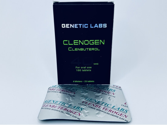 Clenogen, 25 таб, 40 мкг/таб (Генетик Лабс) Кленбутерол