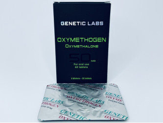 Oxymethogen, 20 таб, 50 мг/таб (Генетик Лабс) Оксиметолон