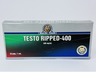 Testo Ripped-400, 1 амп, 400 мг/мл Malay Tiger | Тесто Ріппед-400