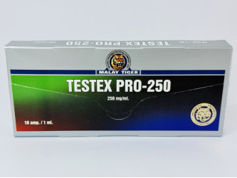 Testex Pro-250, 1 амп, 250 мг/мл Malay Tiger | Тестостерон Ципіонат