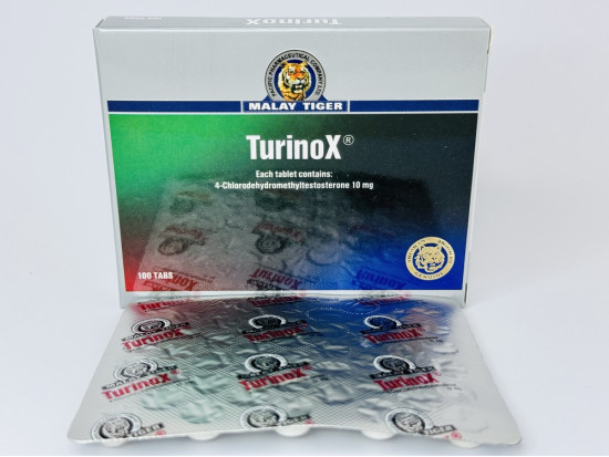 TurinoX 100 таб, 10 мг/таб (Малай Тайгер) Туринабол