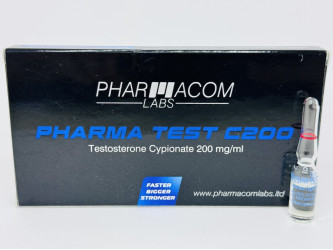 Pharma Test C200, 1 амп, 200 мг/мл (Pharmacom Labs) Тестостерон Ципионат