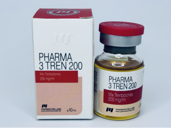Pharma 3 Tren 200, 10 мл, 200 мг/мл (Pharmacom Labs) Микс тренболонов