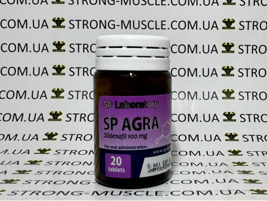 Agra, 20 таб, 100 мг/таб (SP Labs) Силденафил, Виагра