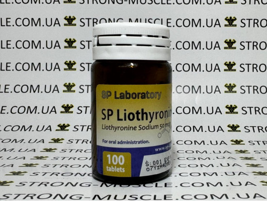 Liothyronine T3, 100 таб, 50 мкг/таб (SP Labs) ліотиронін Т3