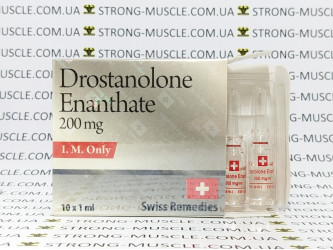 Drostanolone Enanthate, 1 ампула, 200 мг/мл (Swiss Remedies) Дростанолон Энантат