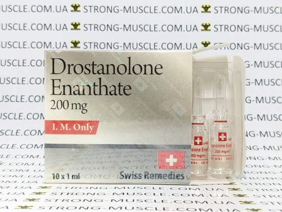 Drostanolone Enanthate, 1 амп, 200 мг/мл Свісс Ремедіс | Дростанолон Енантат