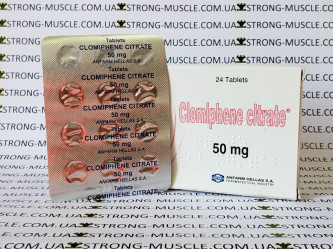 Clomiphene Citrate, 12 таб, 50 мг/таб (Anfarm Hellas) Кломид